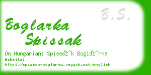 boglarka spissak business card